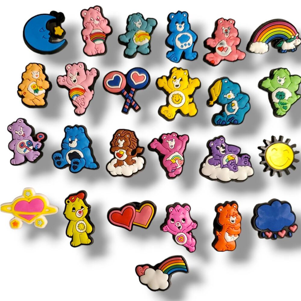 25 pc Caring Bears Shoe Charms | Shoe Accessories